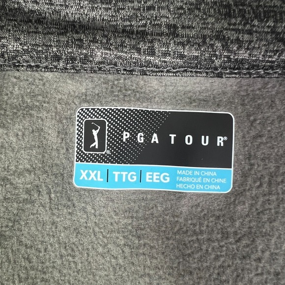 Pga Tour 1/4 Zip Jacket Mens 2xl Golf‎ Sweatshirt Gray Pullover - Picture 3 of 10